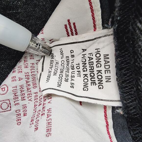 Vintage Pepe Jeans Candy Dark Denim High Rise Button Fly Tapered Leg Jean 24 5/6 - Picture 9 of 9